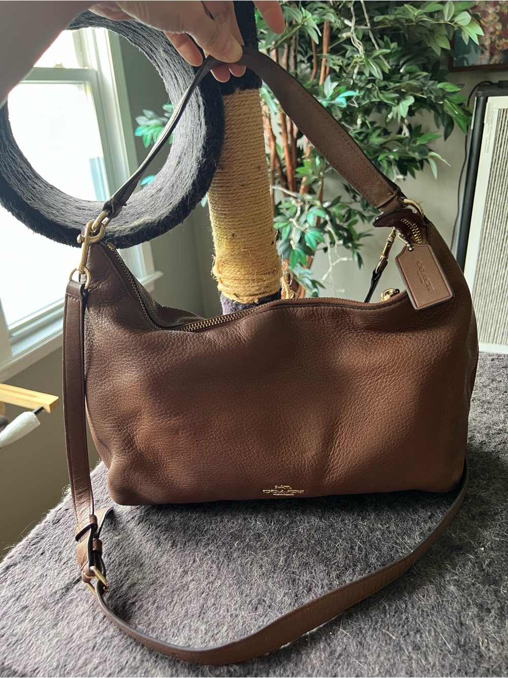 Coach Brown Leather Shoulder Bag